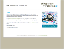 Tablet Screenshot of chiropractievergoeding.nl
